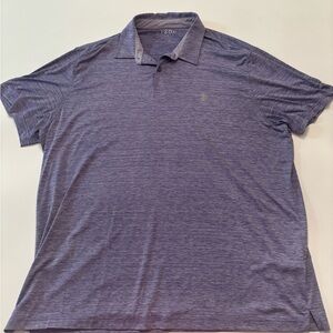 IZOD Golf Polo Shirt XXL Purple Heathered Stretch Short Sleeve Men’s